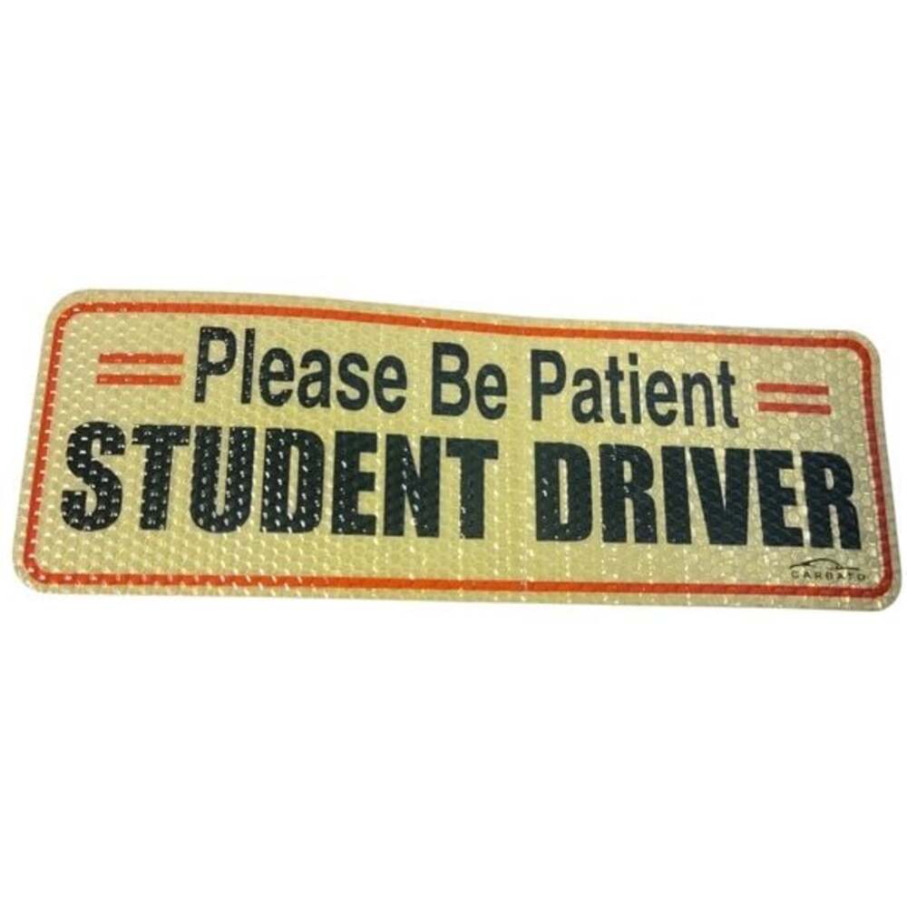 Reflective Student Driver Magnet